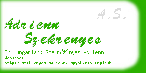 adrienn szekrenyes business card